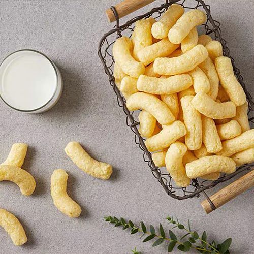 Línea de producción de snacks inflados de expansión directa de un tornillo